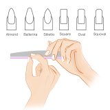 Sandpaper nail file buffer 100/180 professional for women