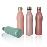 Single Layer Stainless Steel Water Bottle Business Gift Coffee Cup Leak Proof Stainless Steel Bottle With Lid
