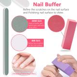 Nail care set Nail Polish Remover Triangle Cuticle Nipper Peeler Scraper Pusher Buffer Tool Kit