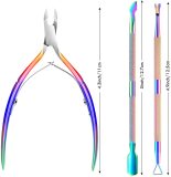 Fingernails Toenails Stainless Steel Cuticle Remover kit Nail Nipper Set