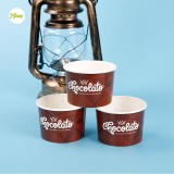 Frozen yogurt ice packaging ice cream containers cups size plastic with lid wholesale