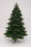 210cm wholesale High Quality Artificial Christmas Tree with pine cone red berry and snow glitter