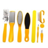 Pedicure Kit Professional 9 in 1 edicure Set Stainless Steel Foot Rasp Foot Peel and Callus Clean Feet Dead Skin Tool Set