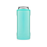 pink suction beer cheap price double wall slim glitter stainless steel can cooler holder oem