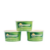 Frozen yogurt ice packaging ice cream containers cups size plastic with lid wholesale