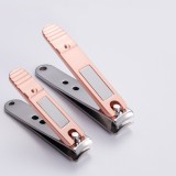 Wholesale rose gold nail clipper stainless steel custom logo