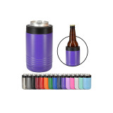 individual durable suction excellent material beer glitter slim stainless steel can cooler sleeves