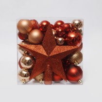 6cm gold color Christmas gifts ball decoration hanging Christmas tree ornament