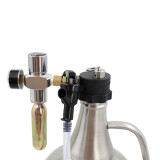 wholesale popular  double wall vacuum insulation one gallon 128 ounce beer growler stainless steel