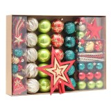 2022 Yiwu shuangyuan Hot Sale Christmas plastic ball ornaments for xmas home indoor decoration