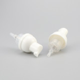 Custom empty white 30ml 60ml 100ml shampoo hand face wash cleanser plastic pump foam bottle
