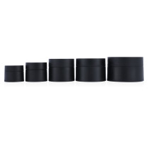 5 15 g 20 30 50 ml 1oz black matte round large beauty hair cream pomade containers plastic cream jar packaging