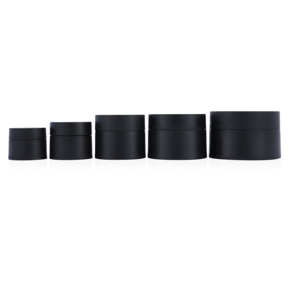 5 15 g 20 30 50 ml 1oz black matte round large beauty hair cream pomade containers plastic cream jar packaging