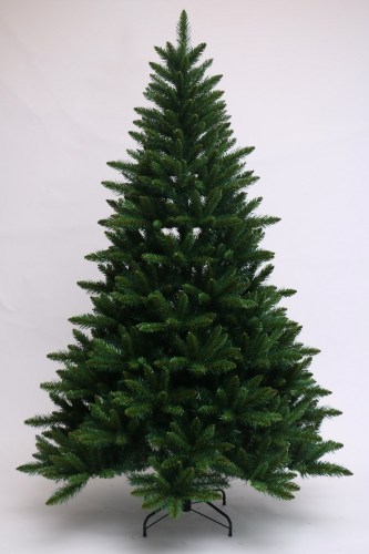 210cm Green PVC tree with pinecones christmas tree supplier