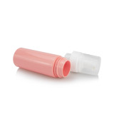 Hot sale 100 120 150 200 ml empty round foaming sop packaging pet plastic pink foam pump bottles with cap
