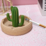 Mini succulent originality with custom logo smokeless  cigar  Furnishings ashtray cactus ashtray