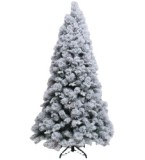 hot  sale   Popular  Flocked   stand rattan  Christmas Tree PVC PE Mixed Tree With Metal Stand  2020   navidad  cedar