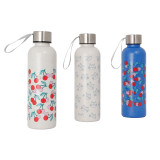 Eco-friendly Small Mouse Travel Small Cherry Pattern Printed Wheat Straw Sublimation Water Bottle Drink Juice  Cups with Rope