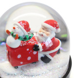 Plastic art design Christmas water globe for crafts