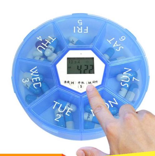 Wholesale Stock Small Order Portable Electric Timing Pill Cases