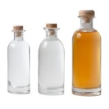 Chinese manufacture 500ml 700ml flat glass bottle gin bottle