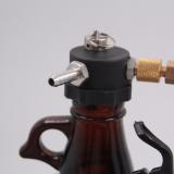 black color tea beer water dispenser tap plastic for glass growler