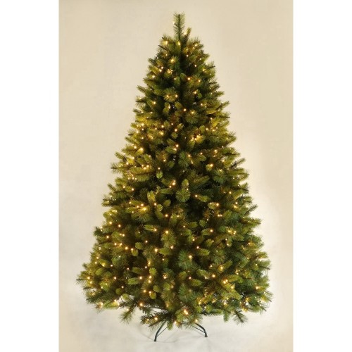 6FT Snowflake Europe Trend Pure PE+PVC Luxury Hinged Artificial PE Christmas Tree