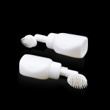 Custom color 200ml empty white cleanser foaming soap packaging brush scrub foam container bottle with logo