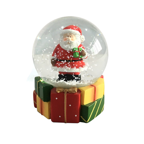 Custom resin Santa interior snow ball ornaments