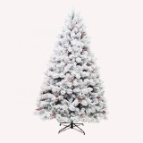 210cm snow effect Decorative PVC&PE Flocking Christmas  Home decorative tree