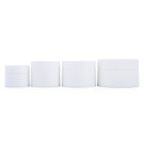5 15 g 20 30 50 ml plastic container white pp jar pot cosmetic packaging empty pp cream jar for body cream