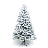 hot  sale   Popular  Flocked   stand rattan  Christmas Tree PVC PE Mixed Tree With Metal Stand  2020   navidad  cedar