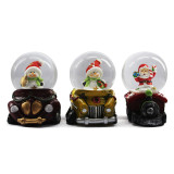 Featured resin Santa snow ball ornaments
