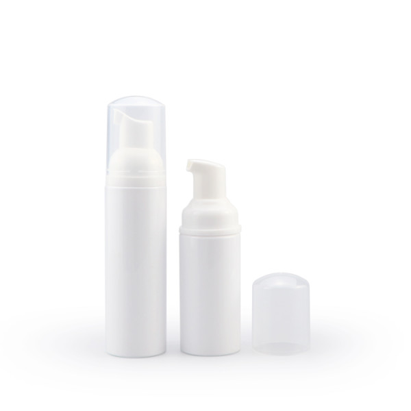 Empty 40ml 50ml 60ml 70ml 80ml 100ml White Liquid Cosmetic Facial Cleanser PET Plastic Mousse Foam Pump Bottle
