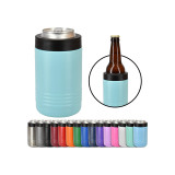 pink suction wide mouth metal insulated vacuum sublimation 24 oz stainless steel can cooler