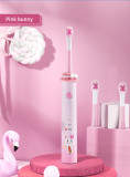 Intelligent automatic child children kids ultrasonic electric toothbrush with 2 brush head