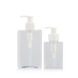 Custom 50 100 150 200 250 500 300 500 750 ML square skin care empty alcohol hand wash bottles pump plastic pet spray bottles