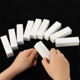 Disposable white nails files and buffer block nail with package