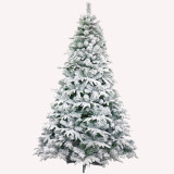 210cm snow effect Decorative PVC&PE Flocking Christmas  Home decorative tree