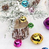 2021 Christmas Tree Decoration Jingle Bell Ornaments Metal Plated
