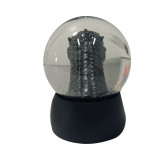 Custom 70mm ployresin  godzilla snowglobe for gift