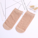 Women silk ankle socks famale sheer thin socks summer breathable invisible socks wholesale factory