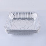 1.5Lb 9X13 Food Boxes Aluminum Foil Pans With Clear Lids 10 Pack Heavy Duty Disposable Aluminum Tin Trays For Food Packing