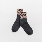 Wholesale Factory Leopard Crew Socks Women Socks Manufacturers Girls Socks