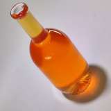 Decal embossed clear 375ml ice wine bottles glass liqueur bottles