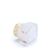 Luxury 50 g 1.7 fl oz empty matte facial cream container cosmetics jar frosted  glass cosmetic jars with lids cap