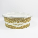 ice cream cup paper cups bowls for frozen yogurt double pe coated paper with spoon