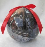 2021 New Design High Sales Christmas Paper Ball  For Holiday Wedding Party Decoration Supplies Hook Ornament Craft Gifts