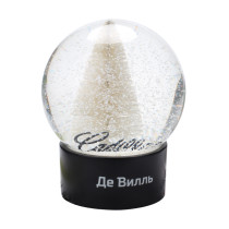 Resin handmade christmas tree glass snowglobe