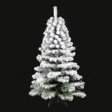 High Density Fancy White Color Hinged hand made artificial PVC Christmas tree